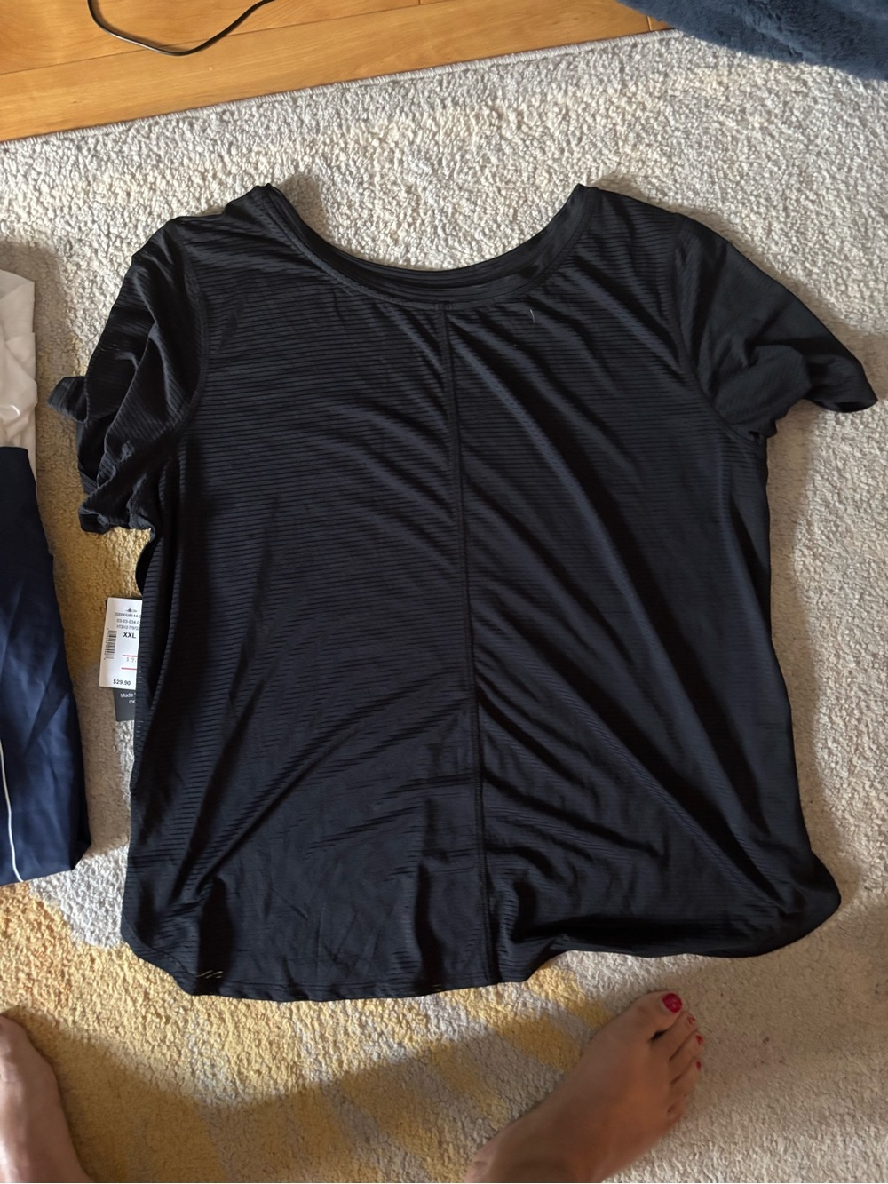 Ricki's Black Short Sleeve Scoop Neck Tee